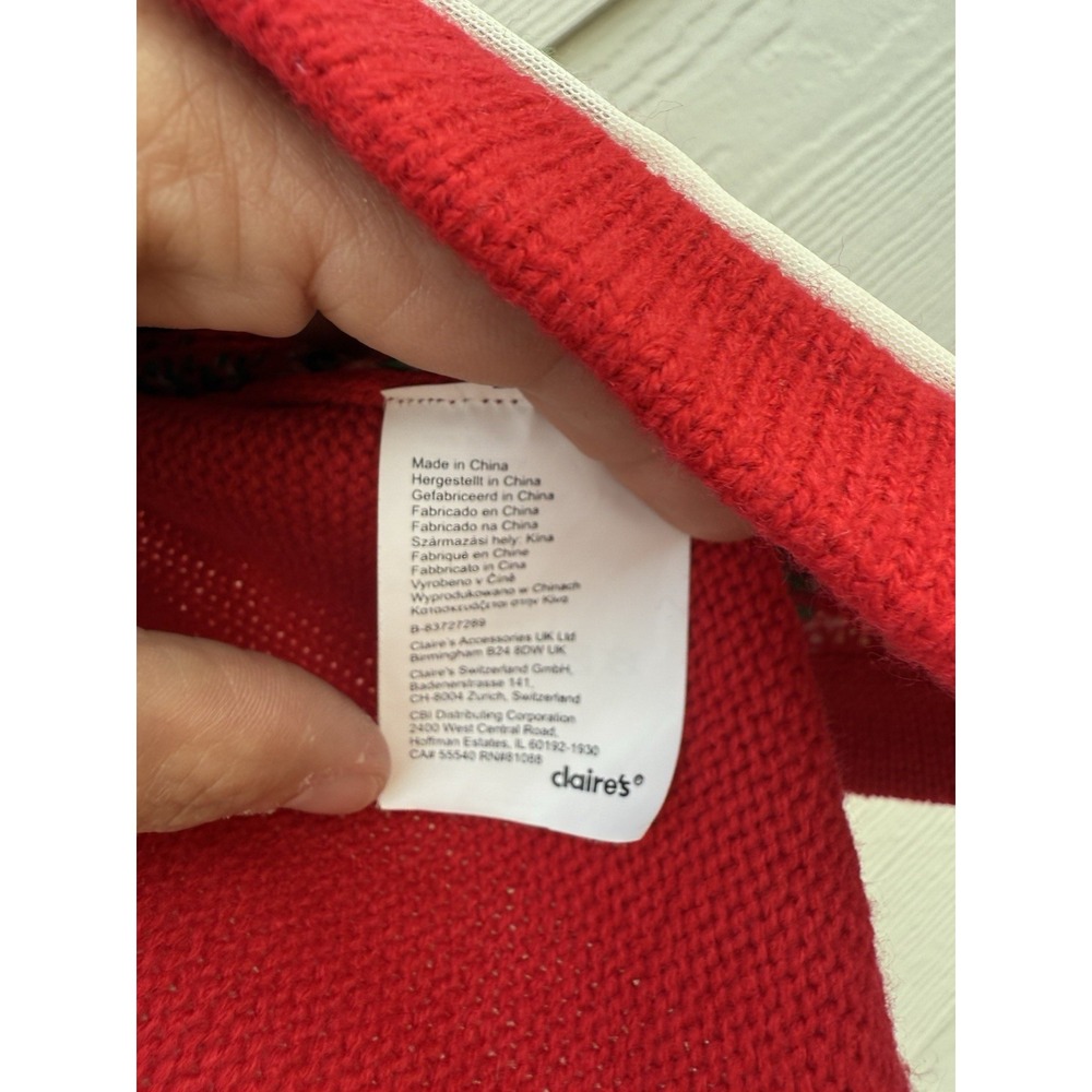 Vintage Women's Claire's Knitted Holiday Christmas Vest Size Medium - Picture 7 of 10